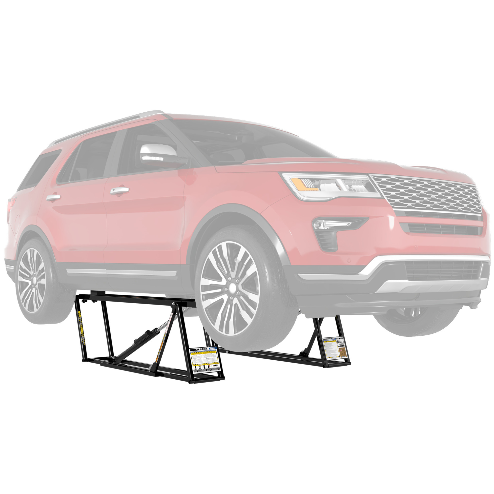 QuickJack 6000TLX Portable Car Lift Bundle — 6,000lb. Capacity, Wall Hangers, Pinch-Weld Blocks, Model# 6000TLX-110V